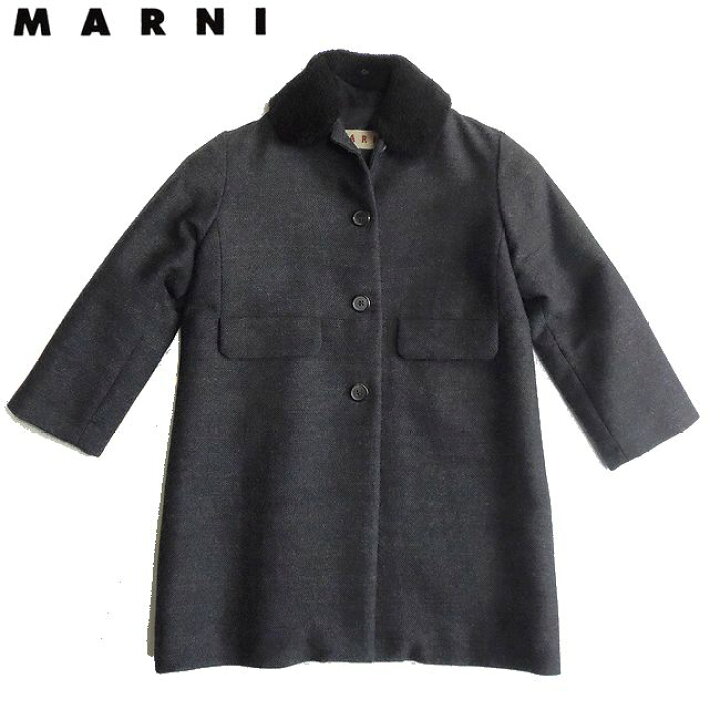 楽天市場】MARNI マルニ キッズ 子供服 ボア付き ウールコート  