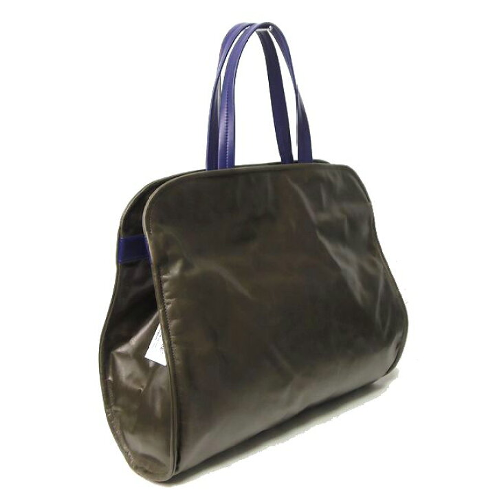 楽天市場】MARNI マルニ CUSHION shopping bag バイカラー レザー 