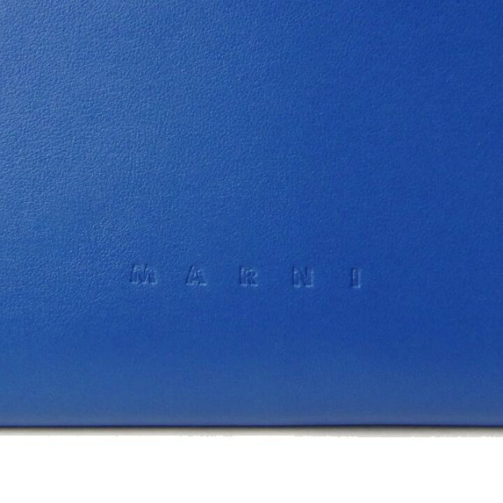 楽天市場】MARNI マルニ スムースカーフ クラッチバッグ ブルー 未使用 