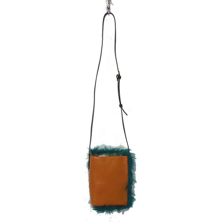 楽天市場】MARNI マルニ MUSEO NANO レザー×ファー ショルダーバッグ 