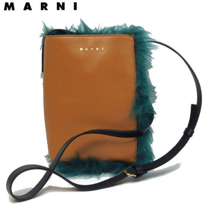 楽天市場】MARNI マルニ MUSEO NANO レザー×ファー ショルダーバッグ 