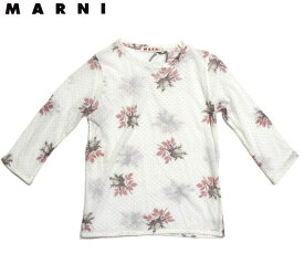 MARNI マルニ 柔らかコットン 花柄 長袖 カットソー 2歳 【新品】【あす楽】ブランド 子供服