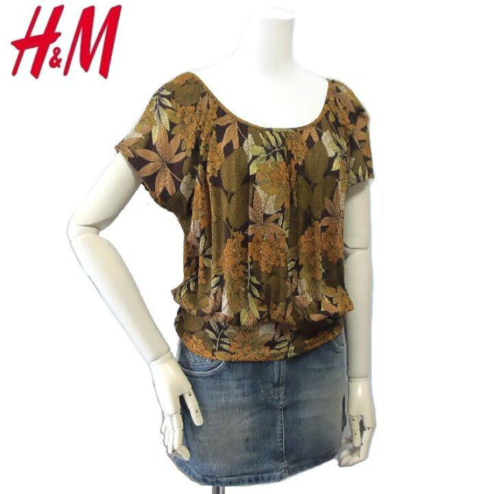 楽天市場】H&M エイチアンドエム ふんわりフラワー チュニック 