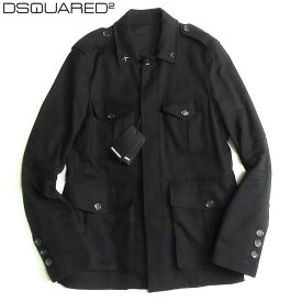 DSQUARED2 ディースクエアード 星スタッズ M-65 ジャケット ブラック 48サイズ 【新品】【あす楽】ブランド メンズ 秋冬