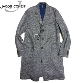 ヤコブコーエン JACOB COHEN ヘリンボーン ウールコート J581 50サイズ【新品】【YDKG-tk】【コンビニ受取対応商品】【あす楽】 ブランド メンズ アウター 秋冬