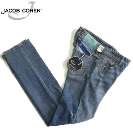 JACOB COHEN ヤコブコーエン NICK COMFORT 01143W2-50C-01V ストレッチジーンズ ダメージ加工 32インチ 新品 ブランド カシミヤ混 メンズ ストレッチデニム