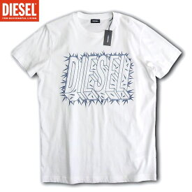 DIESEL ディーゼル プリント Tシャツ T-DIEGO-SL ホワイト Mサイズ【新品】【YDKG-tk】 ブランド 半袖 ティーシャツ