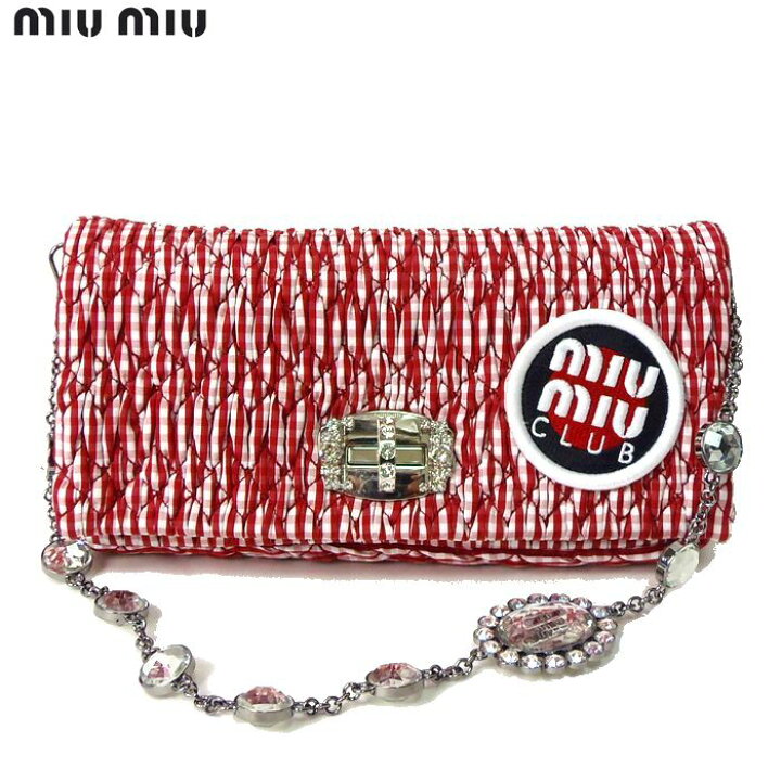 楽天市場】miumiu ミュウミュウ クラッチ＆ハンド＆ショルダー 3WAY  