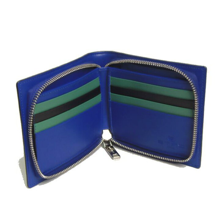 楽天市場】ETRO エトロ ZIPウォレット ブルーペイズリー×ペガソ  