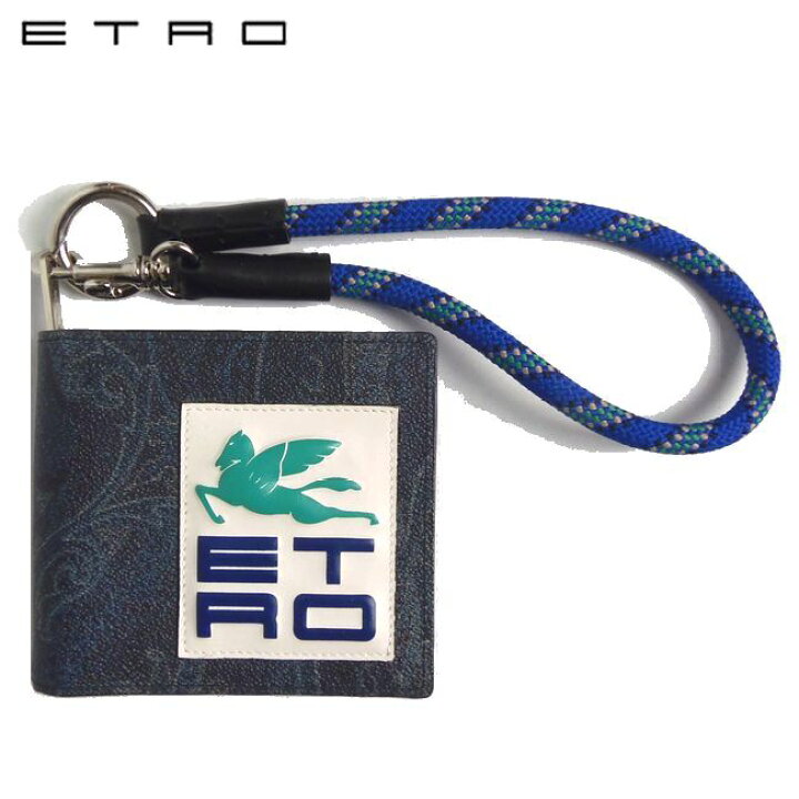 楽天市場】ETRO エトロ ZIPウォレット 1N372 ブルーペイズリー×ペガソ 