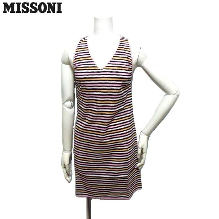 楽天市場】MISSONI ミッソーニ ワンピース 40サイズ ジグザグボーダー  