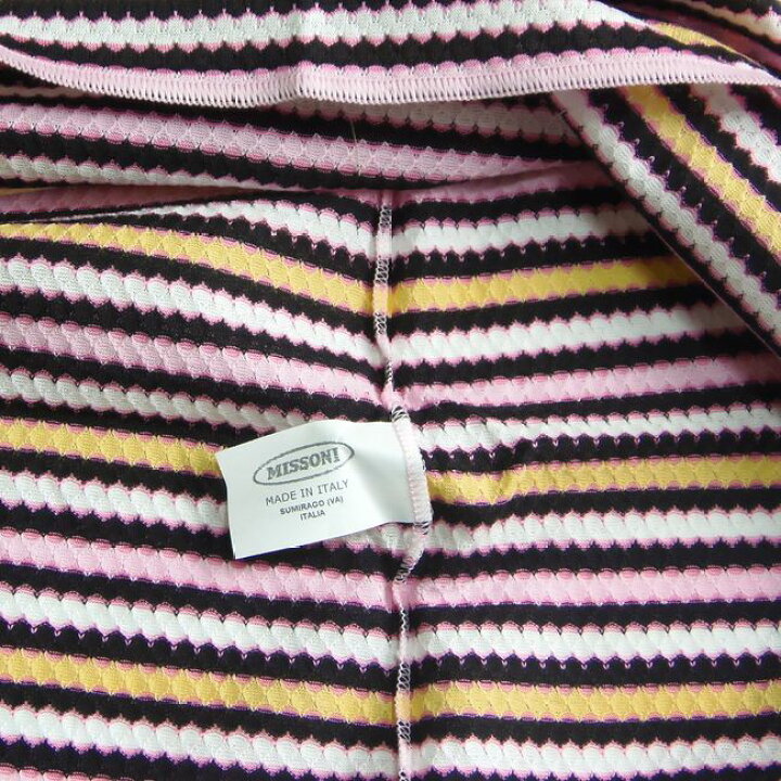 楽天市場】MISSONI ミッソーニ ワンピース 40サイズ ジグザグボーダー  