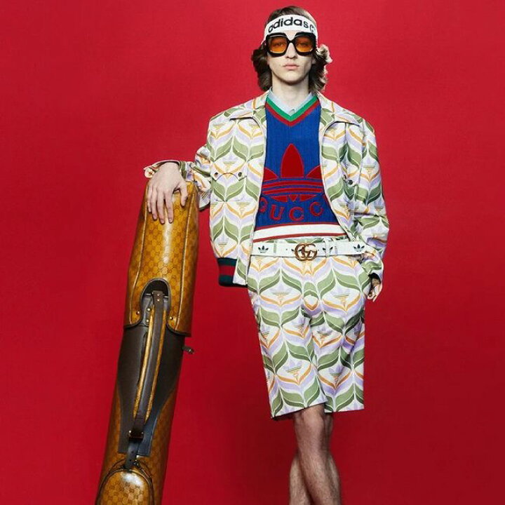 楽天市場】GUCCI×adidas グッチ×アディダス トレフォイルプリント  