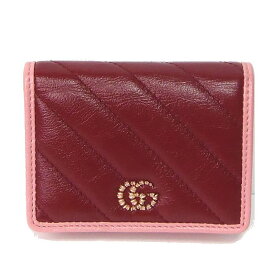 GUCCI グッチ マーモント コンパクトウォレット 573811 1X5EG 6476 レッド×ピンク 【新品】【コンビニ受取対応商品】【あす楽】ブランド レディース 2つ折り財布