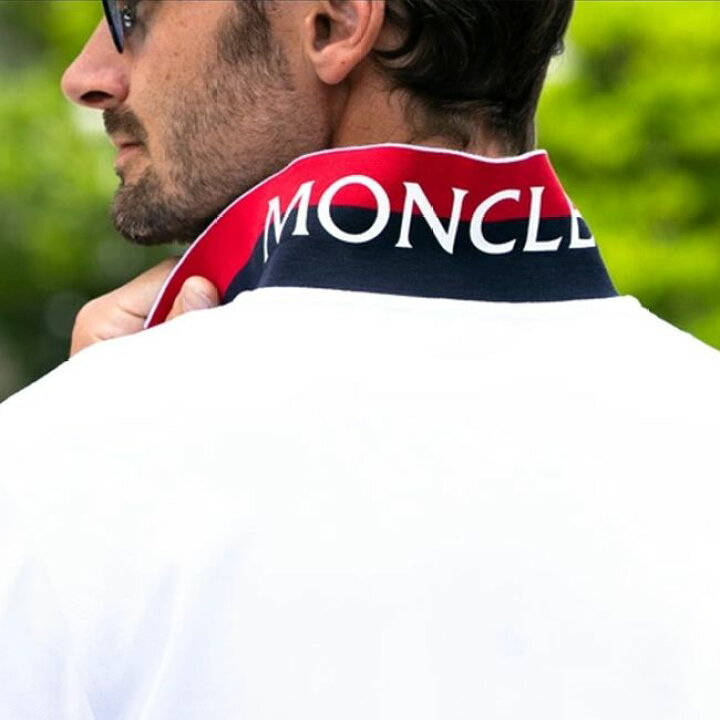 楽天市場】MONCLER モンクレール ポロシャツ 襟裏トリコロール ロゴ 