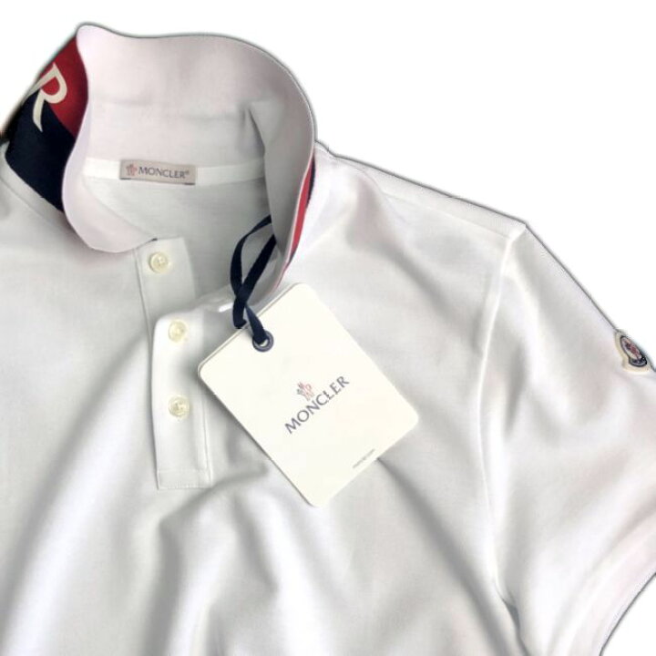 楽天市場】MONCLER モンクレール ポロシャツ 襟裏トリコロール ロゴ 