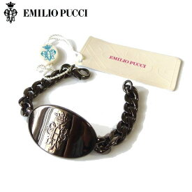 EMILIO PUCCI エミリオ プッチ エンブレム（紋章） メタル ブレスレット 97AD39 97907 995 Mサイズ【新品】【コンビニ受取対応商品】ブランド レディース アクセサリー