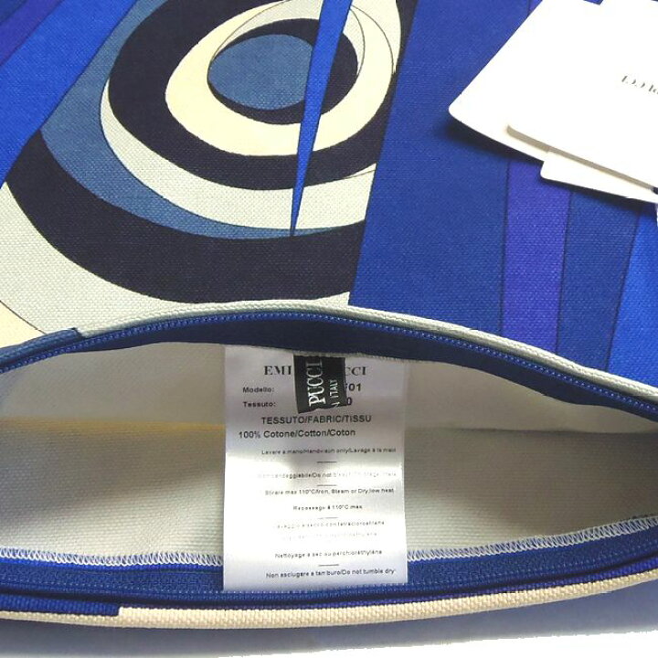 楽天市場】EMILIO PUCCI エミリオ プッチ コットン クッションカバー 