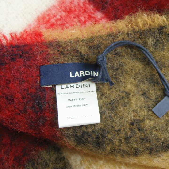 楽天市場】LARDINI ラルディーニ タータンチェック柄 フリンジ  