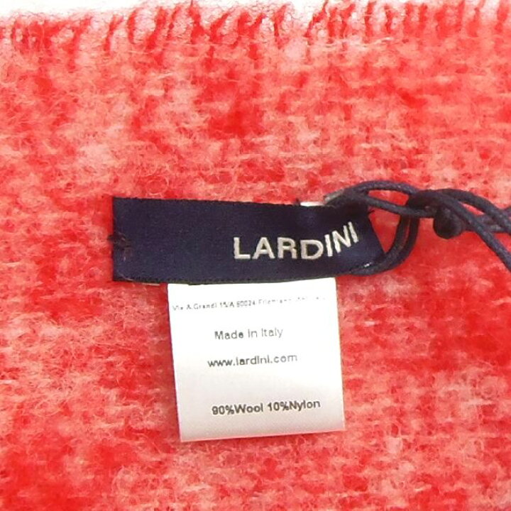 楽天市場】LARDINI ラルディーニ メランジェレッド フリンジ マフラー  