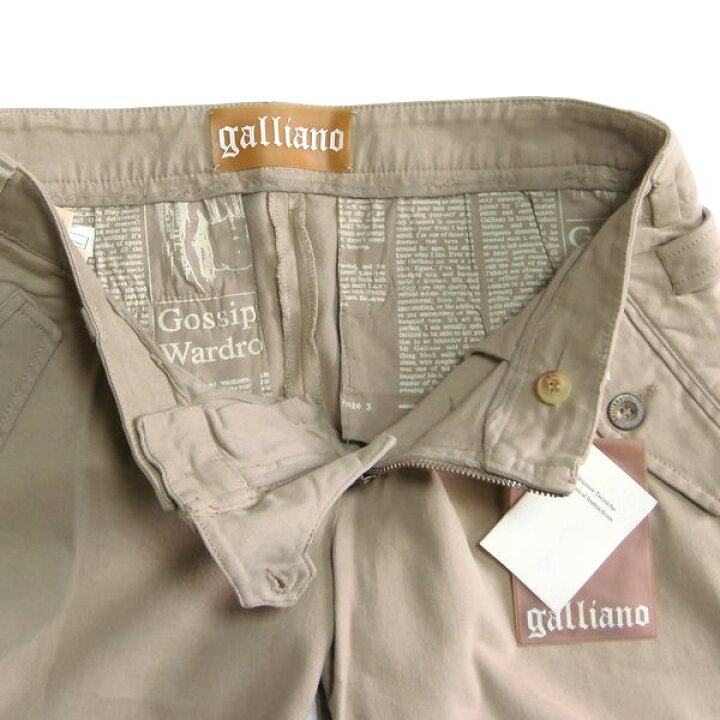 楽天市場】Galliano ガリアーノ ジョッパー クロップドパンツ ベージュ 