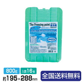 保冷剤(-16℃) フリーザーアイス 業務用 ハード800FIH18-16 約195×288×22 800g 16個入(8個×2箱) 1包