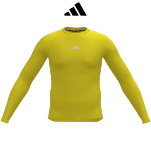 �E�F�A �C���i�[�V���c �T�b�J�[ �A�f�B�_�X Techfit Longsleeve Men �e�b�N�t�B�b�g �����O�X���[�u �J�X�^�� ���� �E�G�A �� �C�G���[ JN4368-TYL adidas
