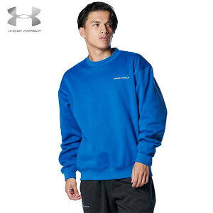 ウェア アンダーアーマー UA DNA フリース クルー スウェット アウター トレーナー ライフスタイル カジュアル 裏起毛 スポーティー 1388256-432 underarmour
