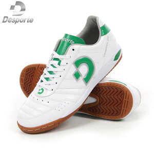 フットサル シューズ デスポルチ カンピーナス Campinas JP 7 インドア 屋内用 室内 体育館 ホワイト グリーン DS-2230PWKGSIL desporte