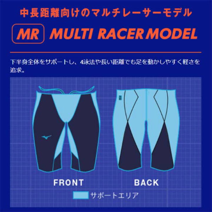楽天市場】競泳 水着 ミズノ GX-SONIC 4 MR ハーフスーツ FINA 承認 