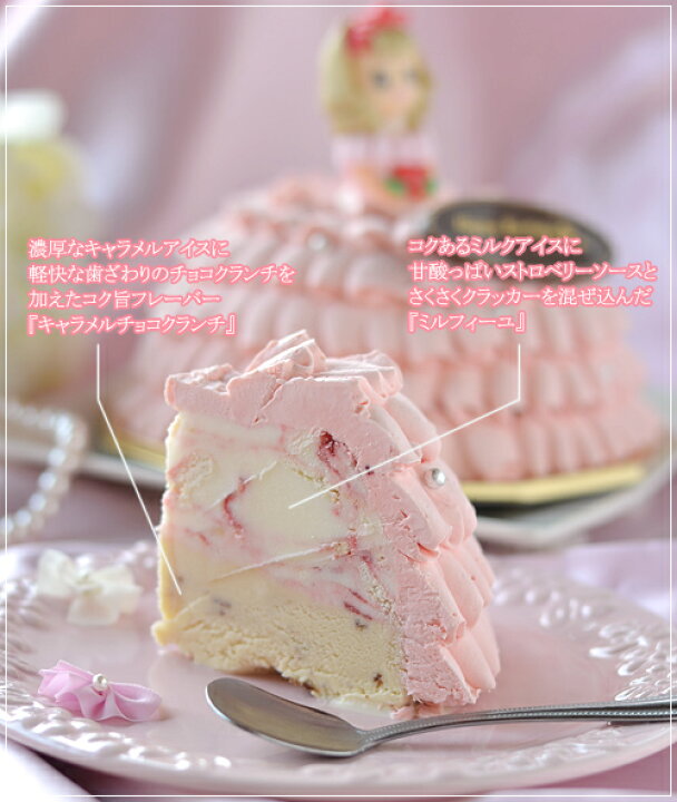 楽天市場 バースデー ドレスアイスケーキ プリンセスローズ 4 5号 お誕生日 ハーブカントリー