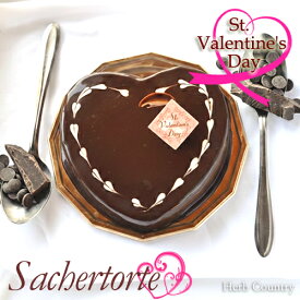 バレンタイン・ザッハトルテアイスケーキ（ハート） 2026　アイス　アイスクリーム　バレンタインケーキ　本命チョコ　ご褒美　サプライズ　ギフト　スイーツ　チョコアイス　チョコレート以外　誕生日