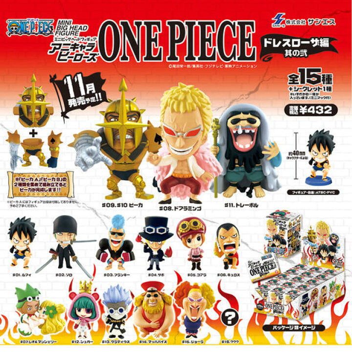 楽天市場】【ワンピース】アニキャラヒーローズ ドレスローザ編 其の弐 