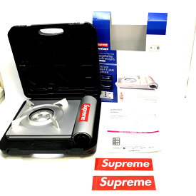 【中古】Supreme x Iwatani シュプリーム x イワタニ ポータブル ブタン ストーブ シルバー コンロ シングルバーナー ◇TA3391