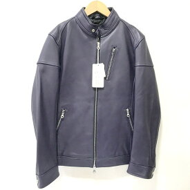 【中古】 Rattle Trap ラトルトラップ レザージャケット MO503LJM101 パープル Lサイズ 革ジャン バイクウェア ◇TA3894