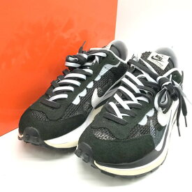 【中古】ナイキ Sacai VAPOR WAFFLE ヴェイパーワッフル スニーカー ワッフル サカイ コラボ CV1363-001 箱付き メンズ 28.5cm ブラック NIKE 靴 B9967◆