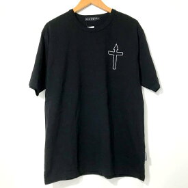 【中古】 roarguns A.CTN CROSS RAIBOW クロスレインボープリント Tシャツ 半袖カットソー メンズ サイズ3 ブラック系 ロアーガンズ トップス A2082◆