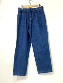 【中古】 FARAH Two-Tuckwidepered トラウザーズ デニム パンツ カジュアル ジーンズ メンズ サイズ30 インディゴ系 ファーラー ボトムス A2285◆