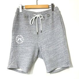 【中古】 roarguns BARE FLEECY KNITTING SWEAT SHORT PANTS 20S スウェットショート パンツ メンズ サイズ2 グレー系 ロアーガンズ ボトムス A2418◆