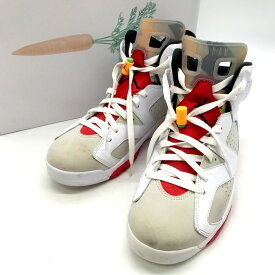 【中古】 NIKE AIR JORDAN 6 RETRO HARE NEUTRAL GREY BLACK WHITE エア ジョーダン6 レトロ CT8529-062 メンズ 28cm マルチカラー系 ナイキ 靴 B8459◆