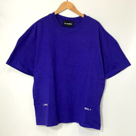 【中古】 YUKI HASHIMOTO METHOLOGY GRAPHIC T-SHIRT バックプリント Tシャツ カットソー メンズ Mサイズ パープル系 ユキ ハシモト トップス A2512◆