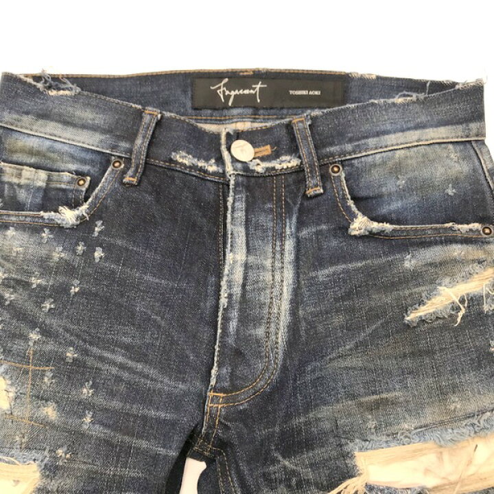 楽天市場】【中古】 FAGASSENT 刀雅 クラッシュ加工 ストレッチデニム