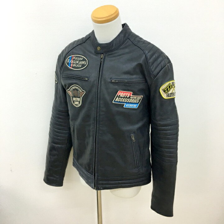 楽天市場】【中古】FASTER SONS FS02 レザージャケット シングル 