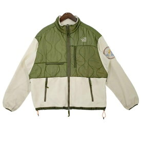 【中古】 READYMADE Fleece Jacket RE-PO-WH-00-00-110 フリースジャケット 2020AW ブルゾン キルト 切替 古着 メンズ サイズ2 ホワイト カーキ レディメイド アウター DM9479■