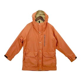 【中古】THE NORTH FACE マウンテンジャケット 古着 80年代 茶タグ USA製 アウトドア パーカー フーディ メンズ Mサイズ オレンジ ノースフェイス アウター DM9891■