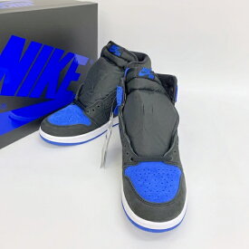 【中古】NIKE AIR JORDAN 1 RETRO HIGH OG ROYAL REIMAGINED DZ5485-042 スニーカー 未使用 箱付き タグ付き メンズ 27cm ブルー ナイキ 靴 DF9915■