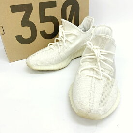 【中古】adidas YEEZY BOOST 350 V2 イージーブースト ボーン HQ6316 BONE スニーカー シューズ 箱付き メンズ 29cm ホワイト系 アディダス 靴 DF9846■