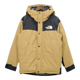 【中古】ノースフェイス MOUNTAIN DOWN JACKET ND91930 マウンテン ダウンジャケット 美品 アウトドア 防寒 メンズ XSサイズ キャメル系 THE NORTH FACE アウター DM10043■