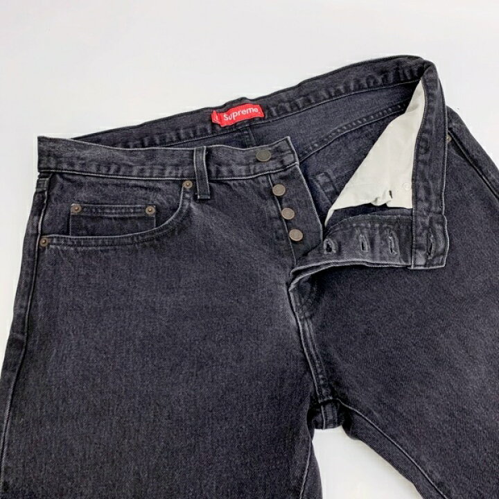 楽天市場】【中古】Supreme Stone Washed Black Slim Jeans ストーン 