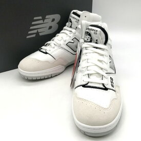 【中古】 NEW BALANCE BB650RWH ハイカット スニーカー カジュアル Nロゴ メンズ 28.0 ホワイト ニューバランス 靴 B3712◆